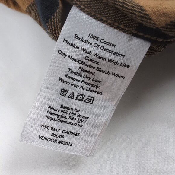 Eddie Bauer Men's Brown/Black Plaid Flannel Button Up Shirt Chest Pocket, Size M - Picture 5 of 7